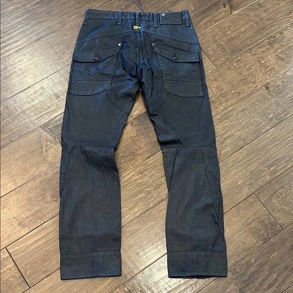 Men’s 32/34 G-Star Blue Raw Denim Jeans with Ergonomic Seaming & Pockets - Picture 5 of 8